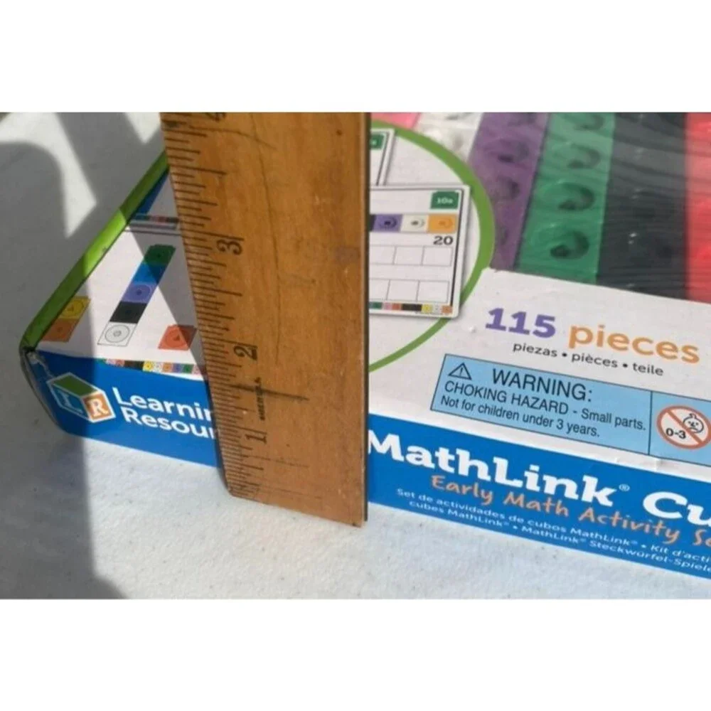 Learning Resources MathLink Cubes Early Math Activity Set - 115 Pieces-ages 4+
